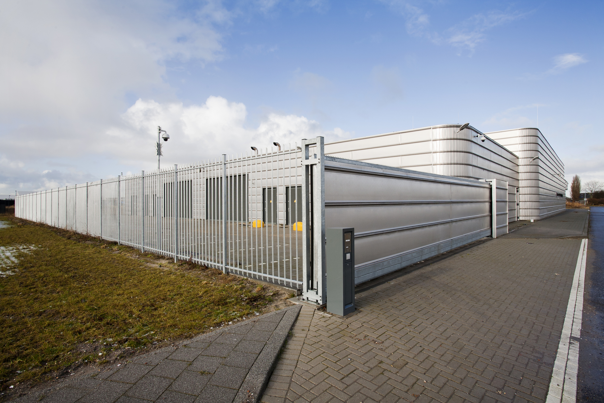 Well secured metal industrial building